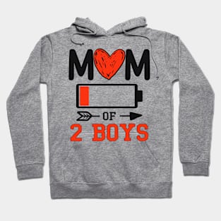 Mom of 2 boys Hoodie